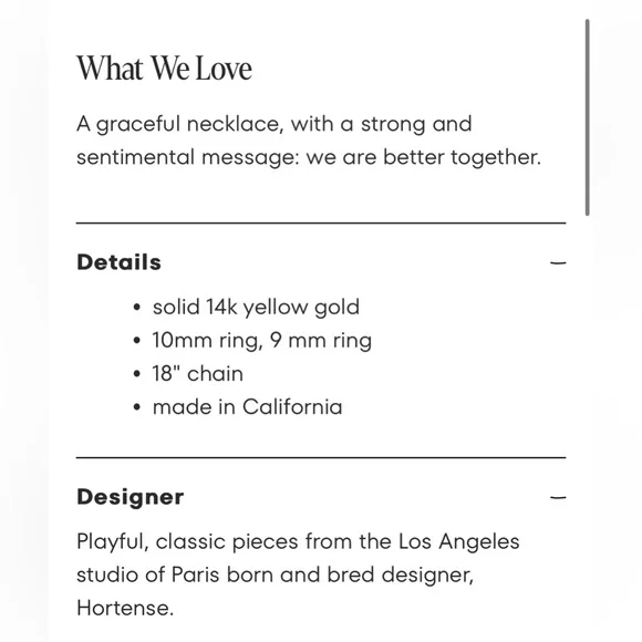 Together Necklace from Catbird